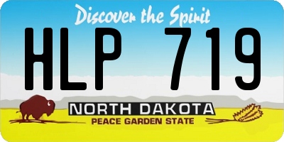 ND license plate HLP719