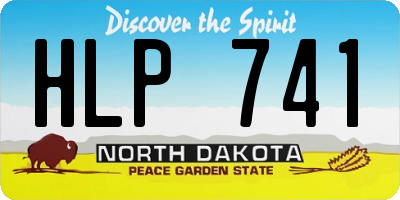 ND license plate HLP741