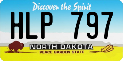ND license plate HLP797