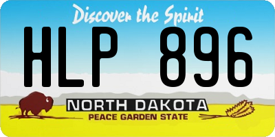 ND license plate HLP896