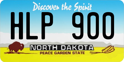 ND license plate HLP900