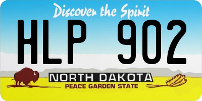 ND license plate HLP902
