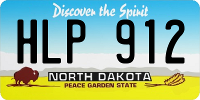 ND license plate HLP912