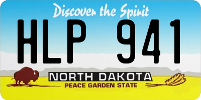 ND license plate HLP941