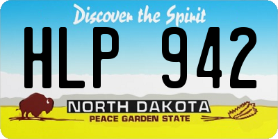 ND license plate HLP942