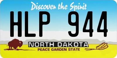 ND license plate HLP944