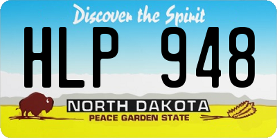 ND license plate HLP948