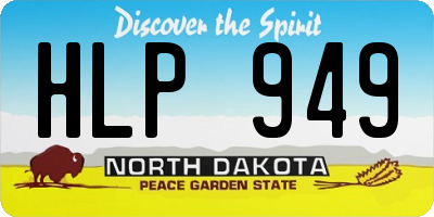ND license plate HLP949
