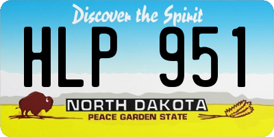 ND license plate HLP951