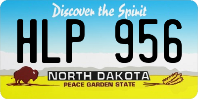 ND license plate HLP956