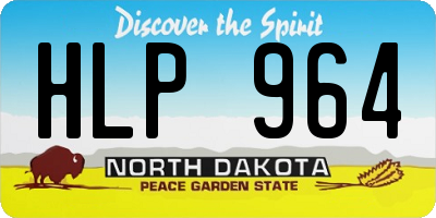 ND license plate HLP964