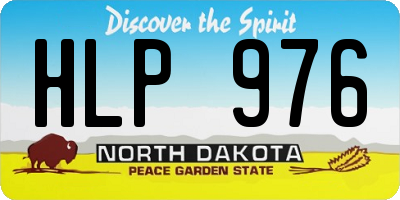 ND license plate HLP976