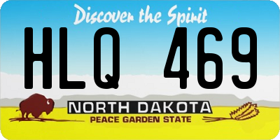 ND license plate HLQ469