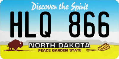 ND license plate HLQ866