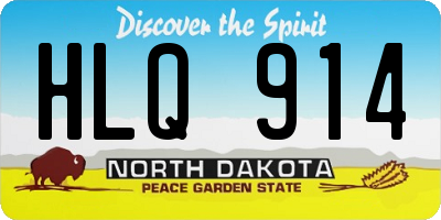 ND license plate HLQ914