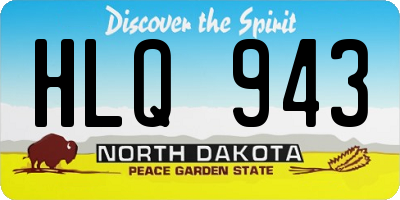 ND license plate HLQ943