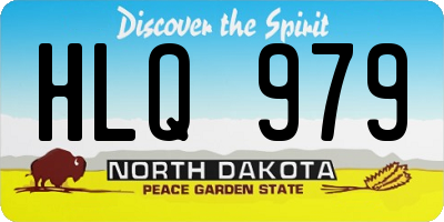 ND license plate HLQ979
