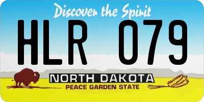 ND license plate HLR079