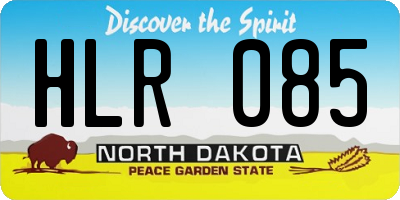 ND license plate HLR085
