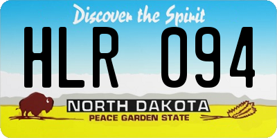 ND license plate HLR094
