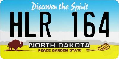 ND license plate HLR164