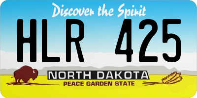 ND license plate HLR425