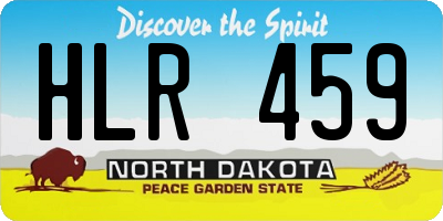 ND license plate HLR459