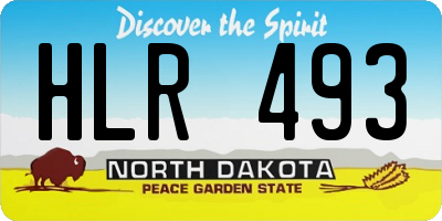 ND license plate HLR493