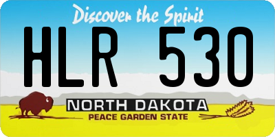 ND license plate HLR530