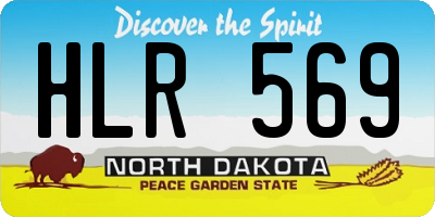 ND license plate HLR569