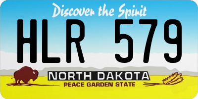 ND license plate HLR579