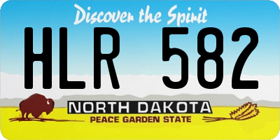 ND license plate HLR582