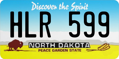 ND license plate HLR599