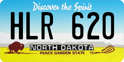 ND license plate HLR620