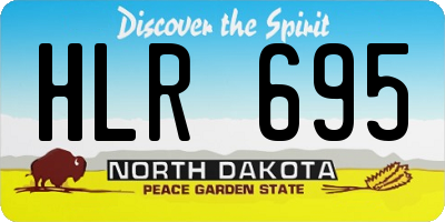 ND license plate HLR695