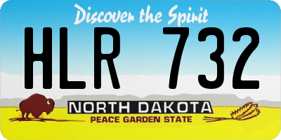 ND license plate HLR732