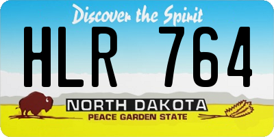 ND license plate HLR764