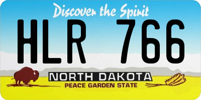 ND license plate HLR766