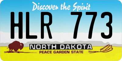 ND license plate HLR773