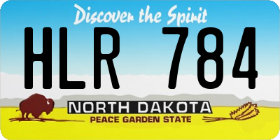 ND license plate HLR784