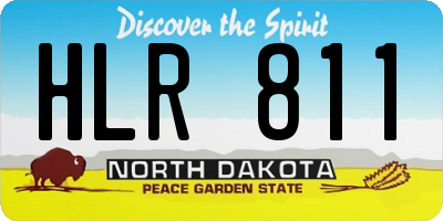 ND license plate HLR811