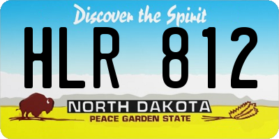 ND license plate HLR812
