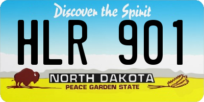 ND license plate HLR901