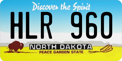 ND license plate HLR960