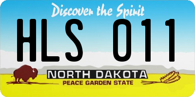 ND license plate HLS011