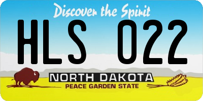 ND license plate HLS022
