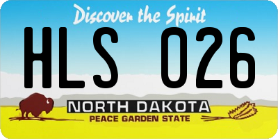 ND license plate HLS026