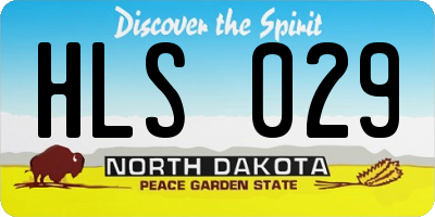 ND license plate HLS029