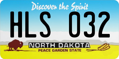 ND license plate HLS032