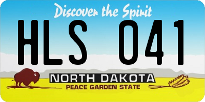 ND license plate HLS041